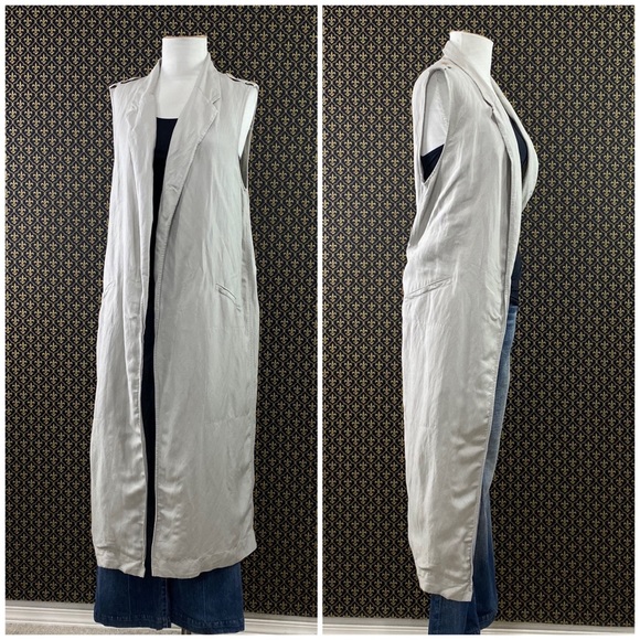 Anthro “Sleeveless Linen Trench” by Elevenses - Picture 11 of 15